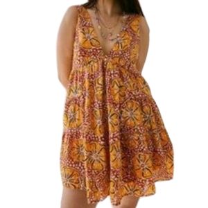 Urban outfitters boho yellow floral top